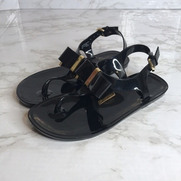 Michael kors MK Jelly aliza sandal with bow front and buckle size 5 - Picture 4 of 11